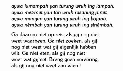 Dr. R. Ng. Poerbatjaraka: Dewa-Roetji. majalah DJAWA, th. 1940, hlm. 21